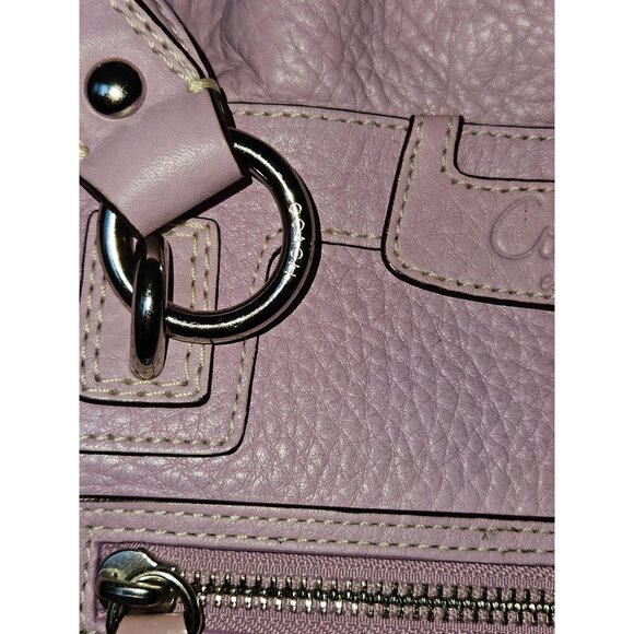 Coach Penelope Shopper Soft Pebble Leather Femininity Coquette  Shoulder Purse - Picture 13 of 16